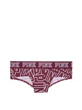 Victoria's Secret PINK Logo Cheekster Panty Ruby PINK Print