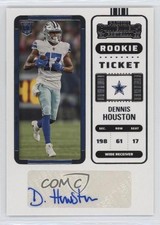 2022 Panini Contenders Rookie Ticket Dennis Houston #267 Auto 19l7