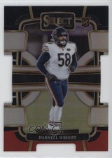 2023 Panini Select Concourse Black & Red Prizm Die-Cut Darnell Wright #17 6k8