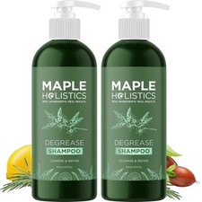 Champú desengrasante para el cuidado del cabello graso - 16 onzas x 2