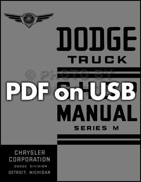 1937 Dodge LKW Werkstatthandbuch USB Reparaturservice, NEU-image