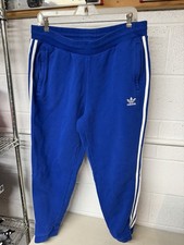 Adidas Royal Blue 3 Stripe Sweatpants Size Large Pant Blue