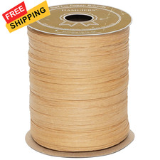 HAMUIERS Raffia Ribbon for Gift Wrapping, Packing Paper Twine, Craft Kraft