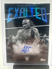 2025 Topps WWE Exalted Aleister Black On Card Auto /99 Blue
