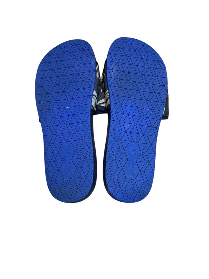 Ted Baker Hombre Sauldi Tobogán Azul Oscuro Tropical Verano Loro Talla 42 (9 EE. UU.) Foto 4 de 4