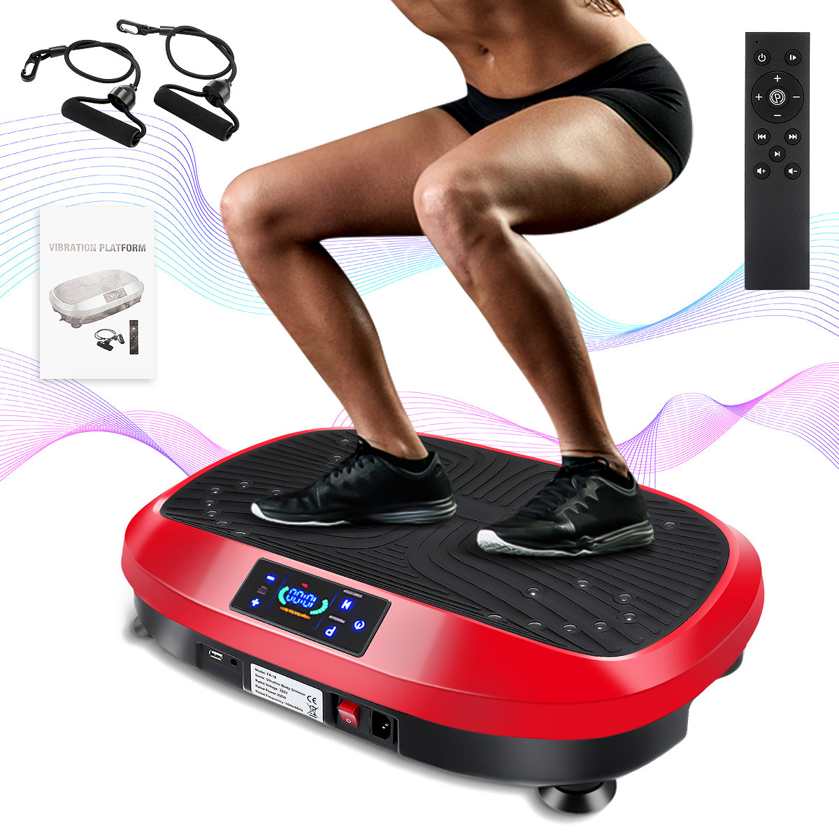 Vibrationsplatte Fitness Vibrationsgerät Vibro Heimtrainer Body Shaper  120KG