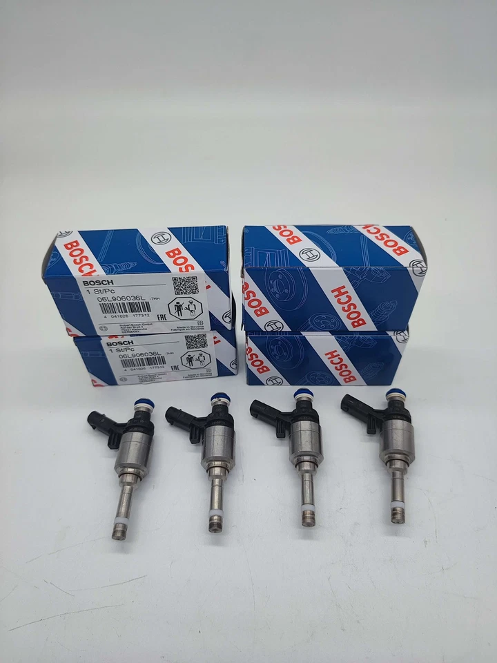 06L906036L 4x Fuel Injectors for Audi S3 VW Arteon Golf R Seat Leon 2.0 TFSI Foto 3 de 4