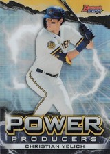 2020 BOWMAN BEST - POWER PRODUCERS CHRISTIAN YELICH MILWAUKEE BREWERS