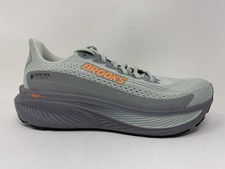 Men's Brooks Ghost 17 GTX, Smoke/Primer Grey/Orange, 8 D Medium US