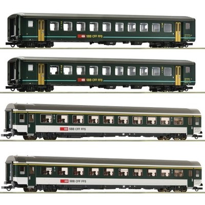 Roco 6200091 H0 4er Set Personenwagen 'IR 1617', SBB, Ep. V, Set 2 H0 + Neu