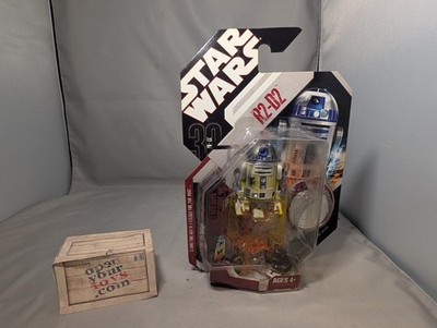 Star Wars 30th Anniversary Super Battle Droid and R2-D2 Flames Figures w/ Coin