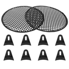 2pcs 12 Inch Black Car Audio Speaker Cover Metal Mesh Subwoofer Grill Horn Guard