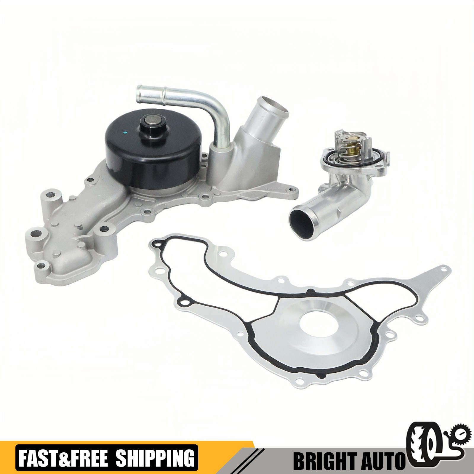 Fits Maserati Ghibli Levante Quattroporte 3.0T V6 Water Pump+Gasket & Thermostat