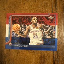2025-26 Topps Chrome Basketball - Cason Wallace #191 Red White & Blue Refractor