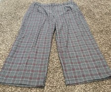 Ava  Viv Nwt Wide Leg Plaid Pants Women  s Plus Size 26