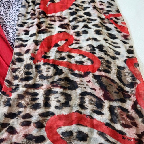 Set 7 Schals Infinity Tücher bunt Blumen Leopardenmuster rot schwarz Bohemian - Bild 11 von 16