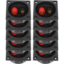 10Pcs Speaker Terminal Connector Durable ABS Zinc Alloy for Home and Car Audio