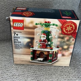 LEGO 40233 Santa SNOW GLOBE Set Christmas 100% Complete Box Instructions Nice!
