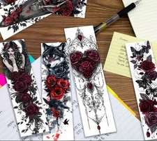 32 PC Bookmark Set Dark Fantasy Gothic Mystic 1.5" x 5.9" New Free Ship DS 229