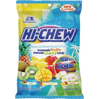 Hi-Chew 3.53 Oz. Tropical Flavor Candy 633662 Pack of 6 Hi-Chew Morinaga 633662