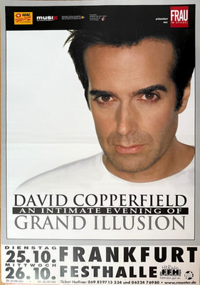 DAVID COPPERFIELD 1991 FRANKFURT - orig. Tour Poster - Tour Plakat - DIN A1 xx