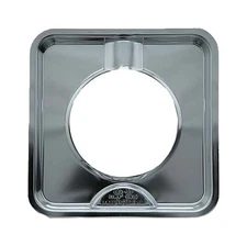 RangeKleen SGP400 Yellow Chrome Plated Square Heavy Duty Drip Pan 7.75 in.