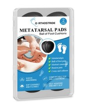 Orthostride Metatarsal Pads for Women, Ball of Foot M Women , 2 Pairs
