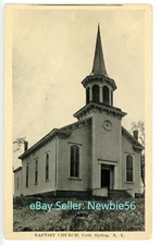 Cold Spring NY -BAPTIST CHURCH BUILDING- Postcard Putnam County