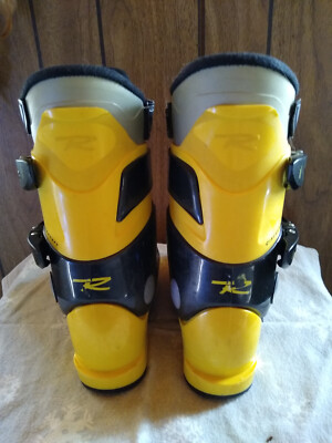 ROSSIGNOL ENERGY SKI BOOTS, Yellow/blk, Mondo 22.5, 262mm