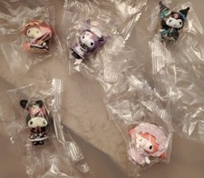 5pcs Halloween Maid Hello Kitty Kuromi My Melody Figure PVC Doll Toy Cake Topper