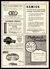 1922 American Chemical Co Philadelphia Pa Kemick Exhaust Manifold Paint Print Ad