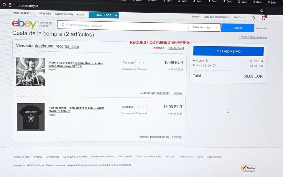 WINTER – Into Darkness model 1 T-SHIRT - Bild 3 von 3