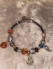 Bracciale da donna MISANI MILANO B2060RU in cuoio naturale marrone oro giallo