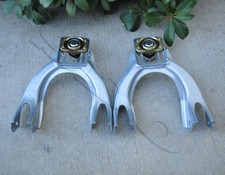 Pair Silver Front Camber Upper Control Arm Kit For 1992-1995 Honda Civic Del Sol