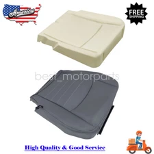 Driver Bottom Leather Seat Cover Gray & Foam Pad For 13-18 Dodge Ram 1500 ST