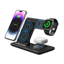 3in1 Wireless Charging Dock Charger Station For Apple Watch 10 iPhone 16 Pro 15