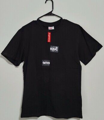 Supreme Comme Des Garcons SHIRT Box Logo Tee Black