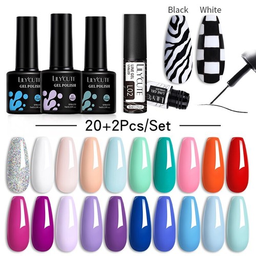 20/24PCS Smalto Gel Termico Set 3 Strati Temperatura Smalto Cambia Colore - Foto 48 di 90