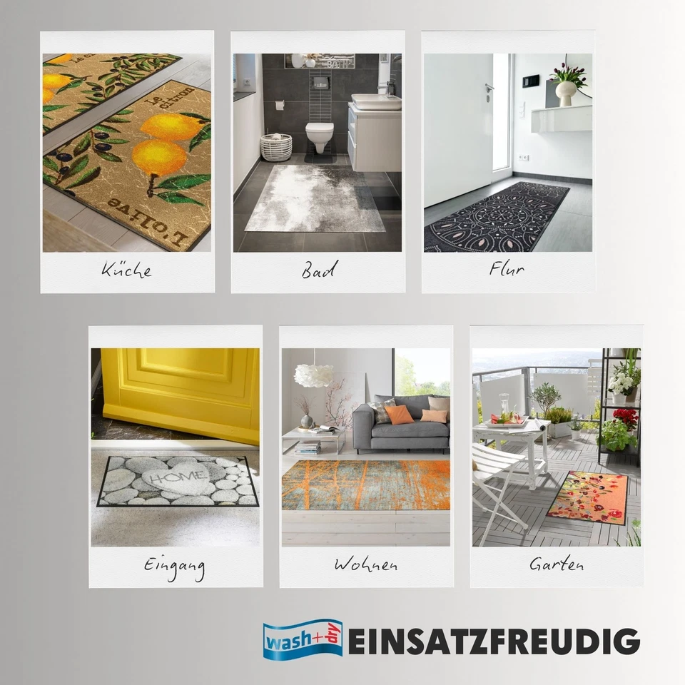 Wash+Dry Fußmatte waschbar Coralis 60 x 140 cm Sauberlaufmatte - Bild 4 von 4