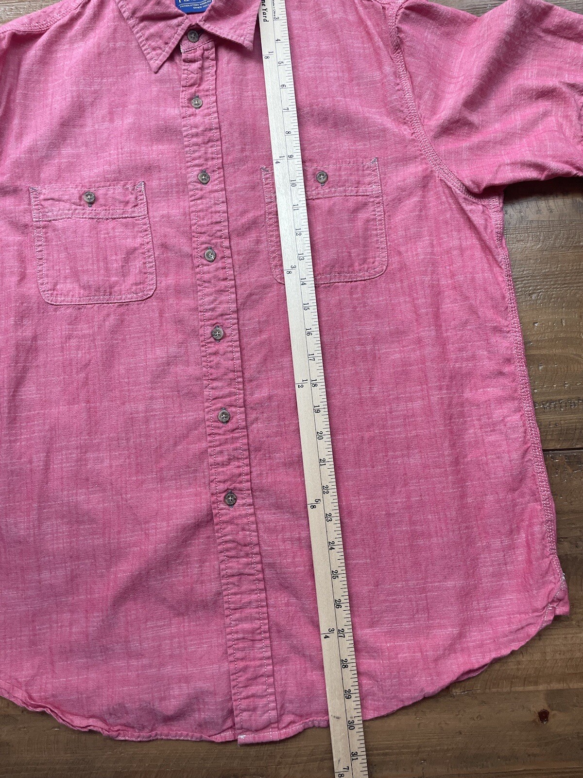 Pendleton Berkeley Shirt Red Chambray Short Sleev… - image 13