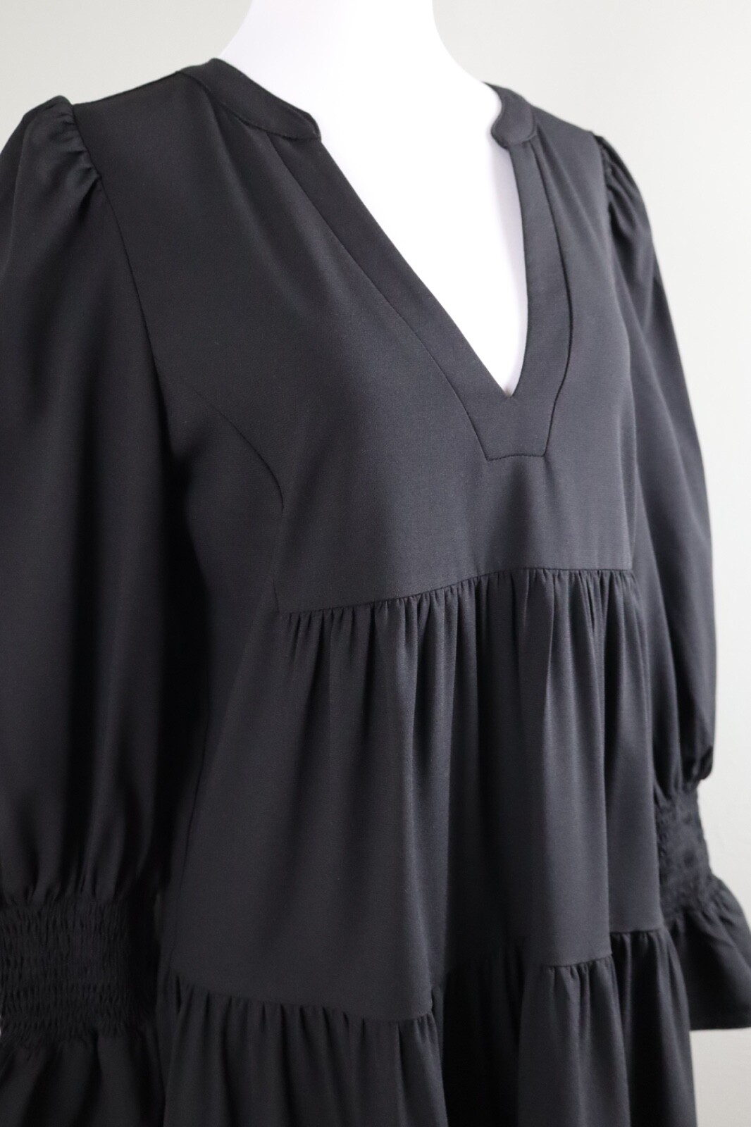POMANDER PLACE Tuckernuck $128 Solid Black Tiered… - image 3
