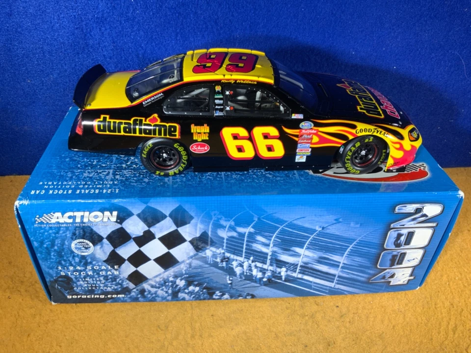 T9-95 Rusty Wallace #66 Duraflame reverso - 2004 Dode Intrepid Club Car #327/408 Foto 3 de 4