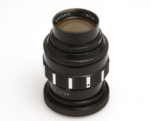 UDSSR KMZ Jupiter-11 Teleobjektiv 4/135 mm seltene schwarze Version für Canon FD - Bild 2 von 4