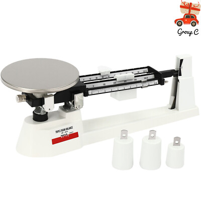 MB-2610 Triple Beam Balance Scale 2610g × 0.1g Stainless Steel