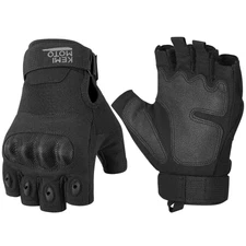 Fingerless Tactical Gloves for Men Motorcycle Military Hunt Shooting Camping