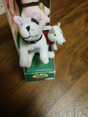 Vtg 1998 Babe And Friends Mini City Collection NIB Pig in The City Mini Plush - Picture 4 of 8