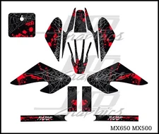 Razor MX500 MX650 graphics kit decals THICK AND HIGH GLOSS
