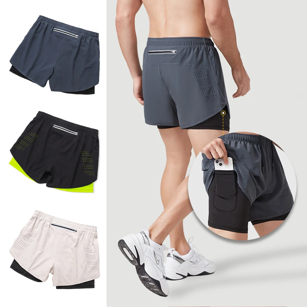 Men's Workout Shorts: Compression-Lined & Running Shorts