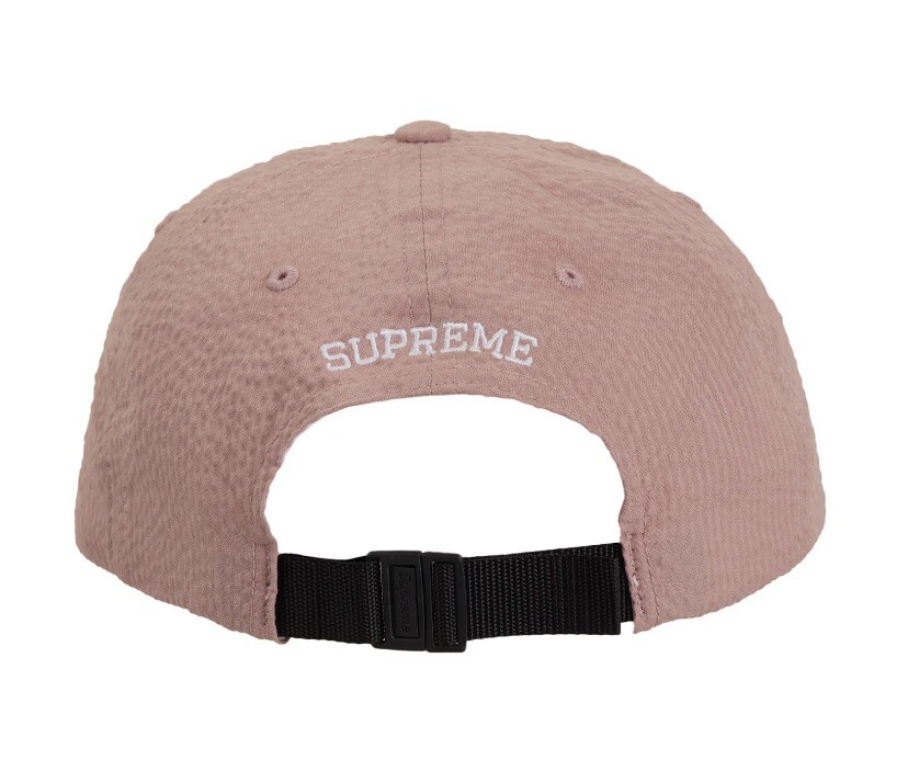 Supreme Seersucker S Logo 6-panel Hat , Cap Brand New Pink