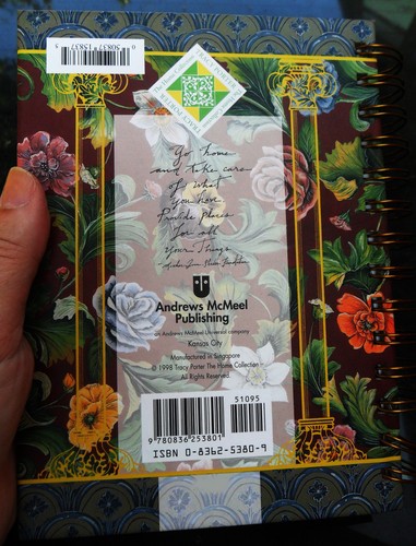 Neu TRACY PORTER Garten TAGEBUCH Notizbuch Spirale Hardcover Blumen Streifen - Bild 7 von 8
